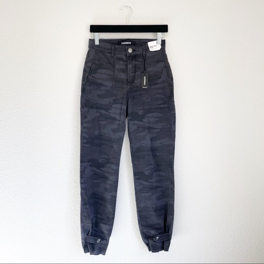 New Express Black Camo Joggers